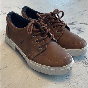 Boys Brown Nautica Dress Shoes